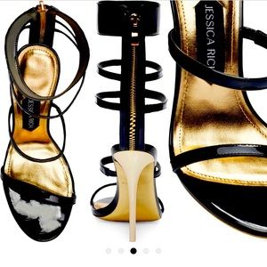 Jessica Rich 3.5 heels. This is a statement shoe, Luxurious, modern and elegant.